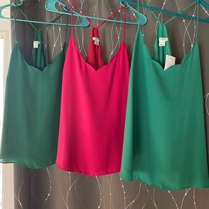 J crew summer tops, set of 3